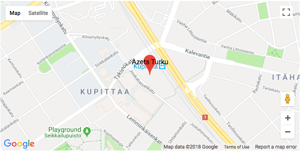 Azets Turku, toimipisteen sijanti kartalla